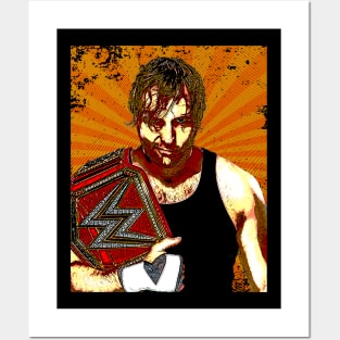 Dean Ambrose // Retro Comics Style Posters and Art